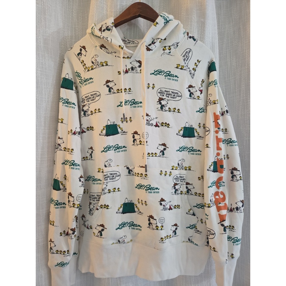 LL Bean Hoodie Todd Snyder x Peanuts Snoopy Limited Edition Sz Medium Sweatshirt